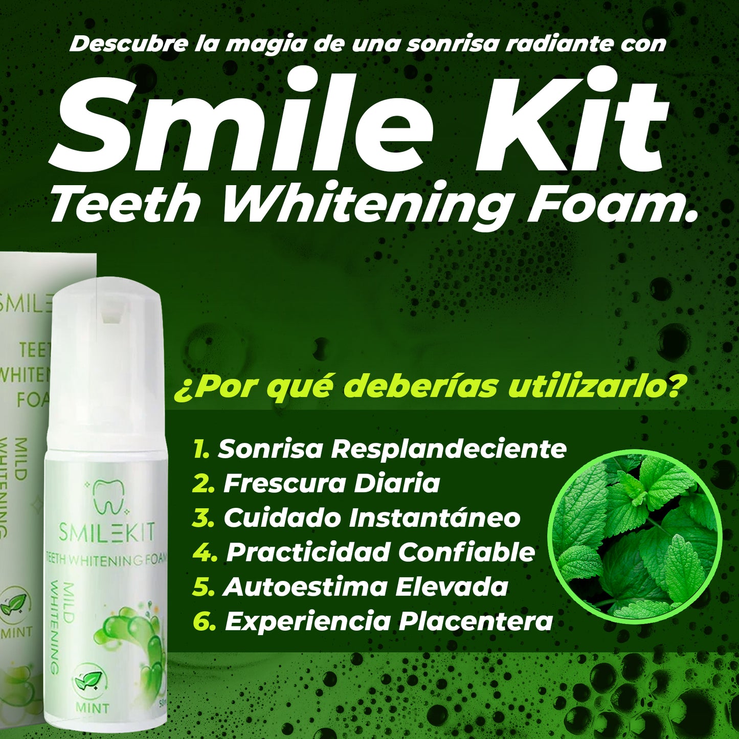 ESPUMA DENTAL BLANQUEADORA 50ML